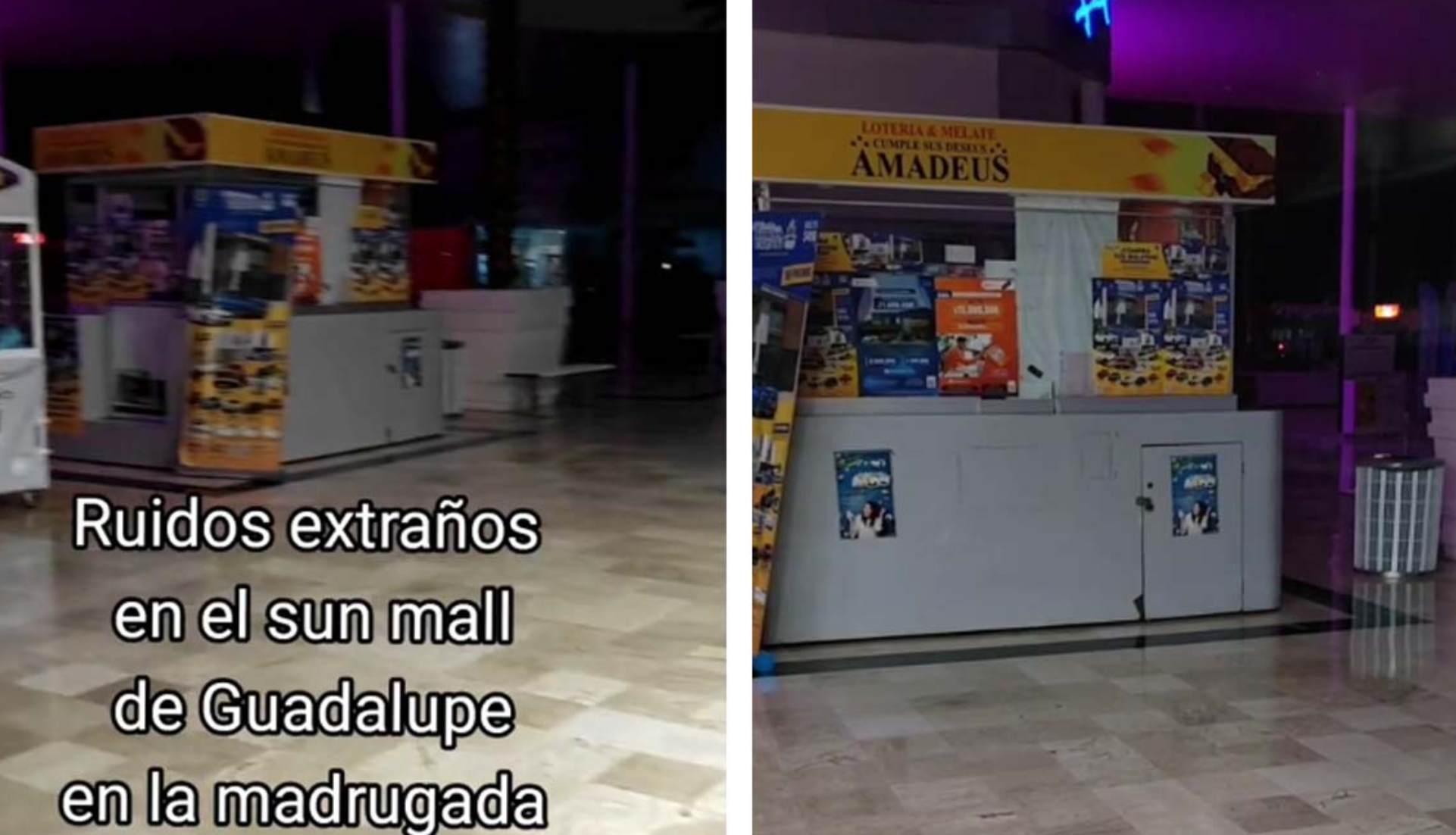 Supuesto fantasma en plaza comercial de Guadalupe, Nuevo León